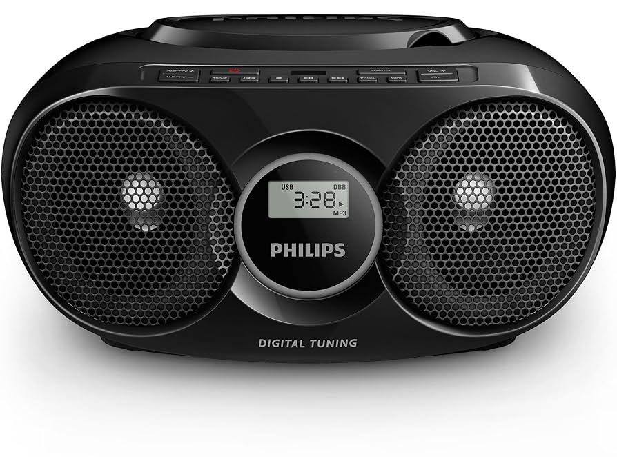 Philips AZ318B Compact Design CD Sound Machine,Black